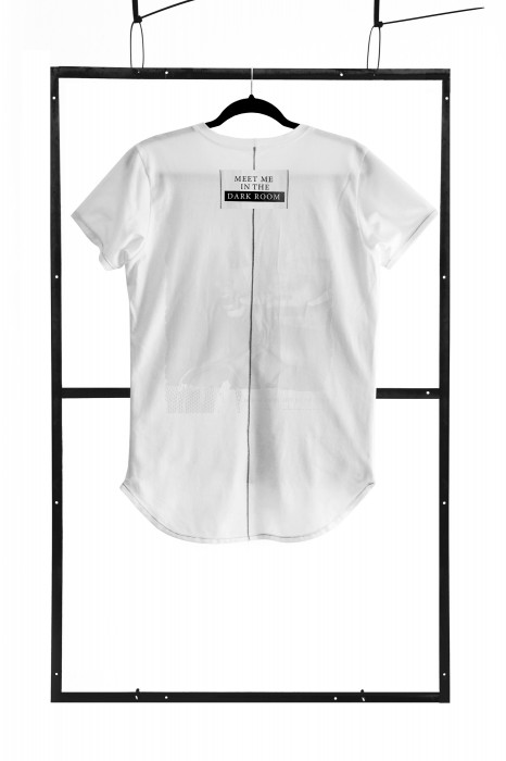TSHFW001 - white T-shirt fashion shape - sizes: S,M,L,XL,XXL