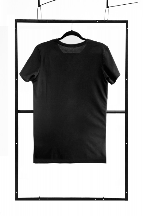 TSHRB007- black T-shirt regular shape - sizes: S,M,L,XL,XXL