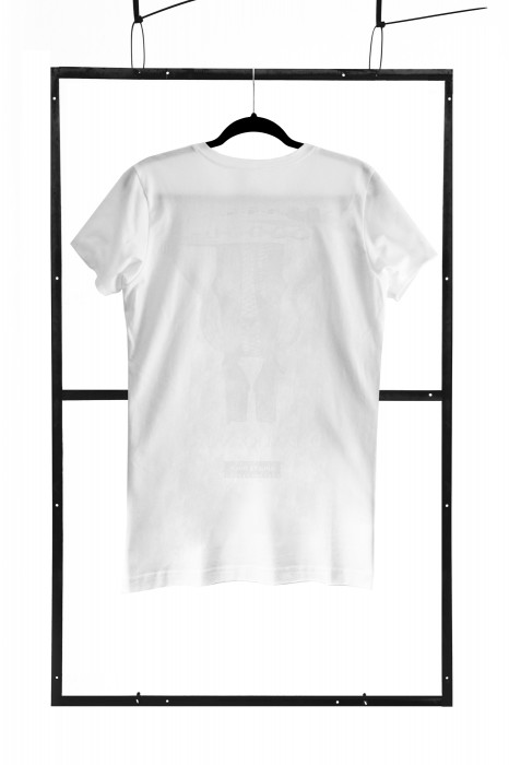 TSHRW002 - white T-shirt regular shape - sizes: S,M,L,XL,XXL