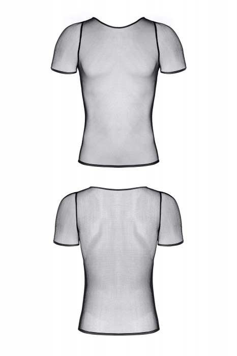CRD008 - T-shirt made of black, elastic mesh - sizes: S,M,L
