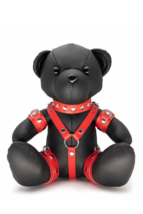 EDDY bear - czarno-czerwony