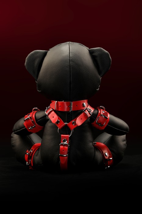 EDDY bear - czarno-czerwony