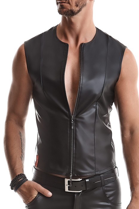 RMOttaviano001 - wetlook vest - sizes: 3XL, 4XL, 5XL