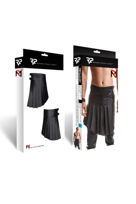 RMClaudio001 - pleated gladiator skirt - sizes: 3XL, 4XL, 5XL