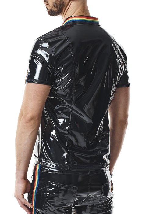 RMRemigioRBW - PVC polo shirt with zipp - sizes: S,M,L,XL,XXL