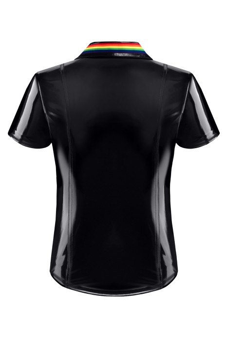 RMRemigioRBW - PVC polo shirt with zipp - sizes: S,M,L,XL,XXL