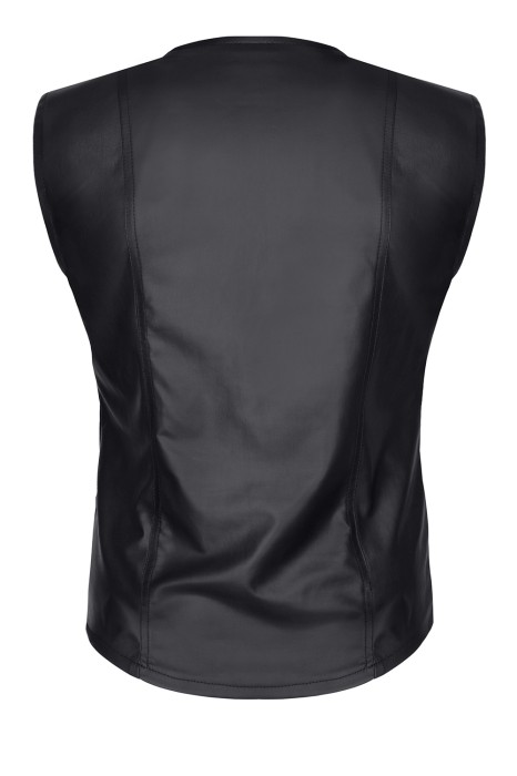RMCamillo001 - wetlook vest with a pockets - sizes: S,M,L,XL,XXL