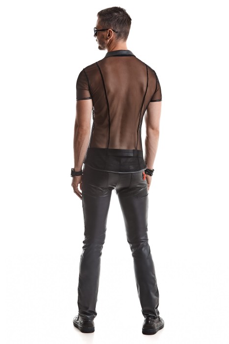 RMRoberto001 - black polo - sizes: S, M, L, XL, XXL