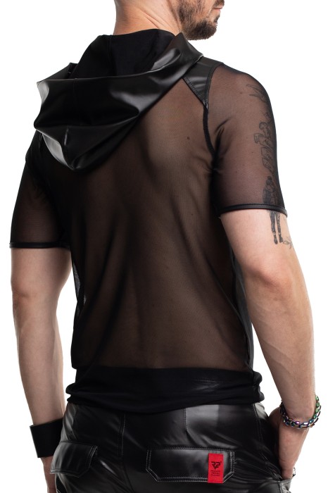 RMTito001 - black T-shirt with hood - sizes: S,M,L,XL,XXL