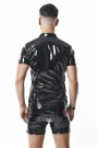 RMRoccoPVC - PVC polo shirt with zipp - sizes: S,M,L,XL,XXL