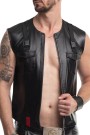 RMCamillo001 - wetlook vest with a pockets - sizes: S,M,L,XL,XXL
