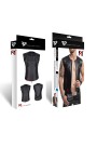 RMCamillo001 - wetlook vest with a pockets - sizes: S,M,L,XL,XXL