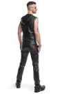 RMDario001 - wetlook vest with hood - sizes: S,M,L,XL,XXL