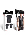 RMDario001 - wetlook vest with hood - sizes: S,M,L,XL,XXL