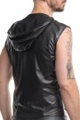 RMDario001 - wetlook vest with hood - sizes: S,M,L,XL,XXL